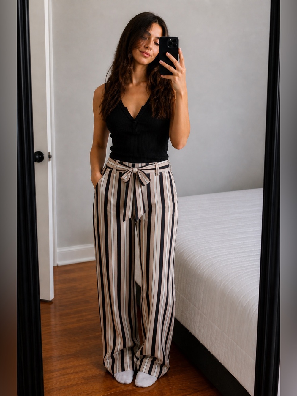 Wilfred Faun Striped Ankle Pants S